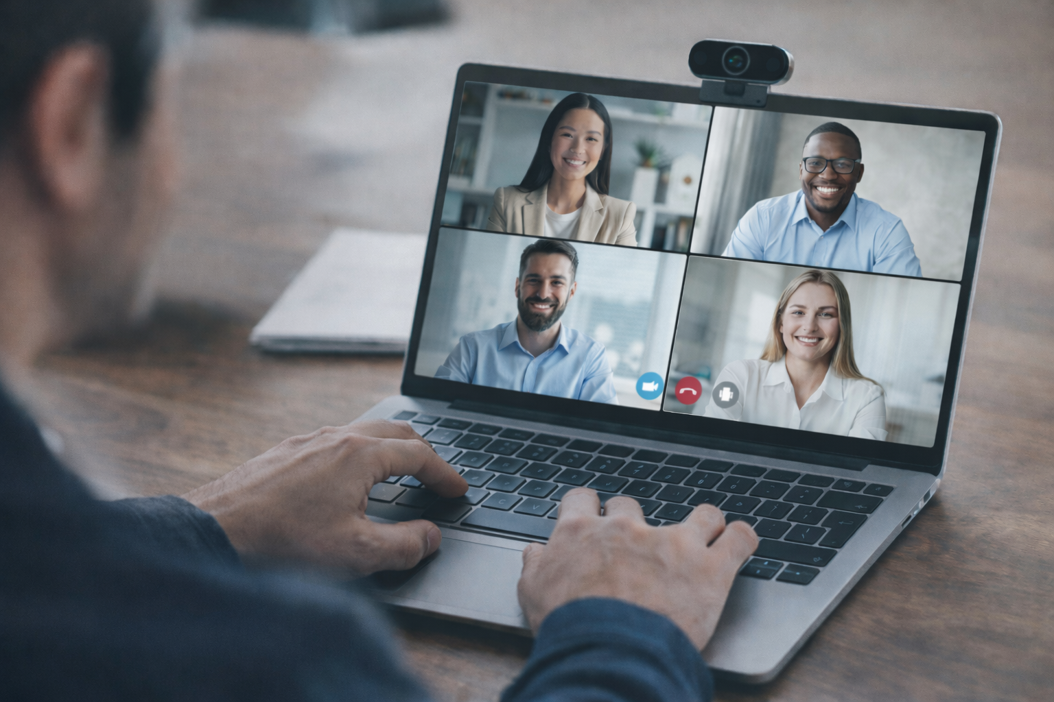 視頻會議中的多人交流